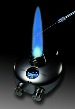 Produkt-News: Auf Nummer sicher gehen mit dem schuett phoenix II Sicherheits-Bunsenbrenner